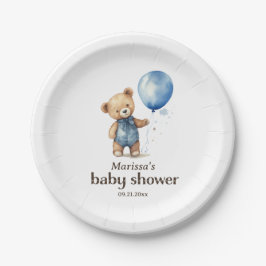 Teddy Bear Boy Baby shower Papier Bord