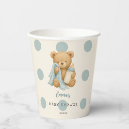 Teddy Bear Boy Baby shower papieren bekers