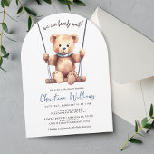 Teddy Bear Boy Baby shower Uitnodiging