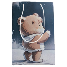 Teddy Bear Boy Barly Wacht Baby shower Medium Cadeauzakje