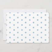 Teddy Bear Boy Blauw Baby shower Uitnodiging (Achterkant)