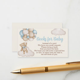 Teddy Bear Boy Boeken voor Baby Informatiekaartje