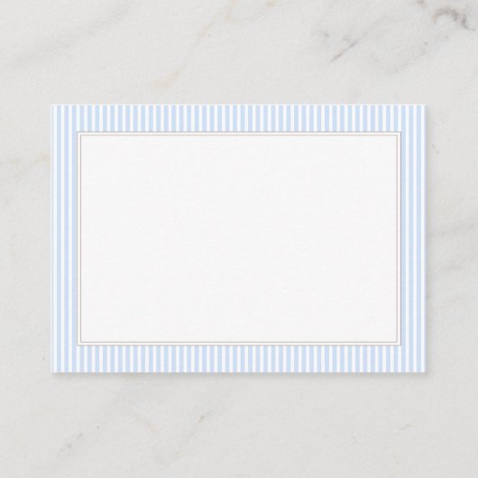 Teddy Bear Boy Classic Baby shower Luier Raffle Informatiekaartje (Achterkant)