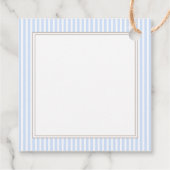 Teddy Bear Boy Classic Bedankt Baby shower Bedankjes Labels (Achterkant)