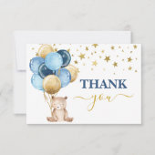 Teddy Bear Boy dank u Notitiekaartje (Voorkant)