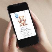 Teddy Bear Boy eerste verjaardag Kaart