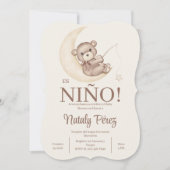 Teddy Bear Boy Spaanse uitnodiging (Voorkant)