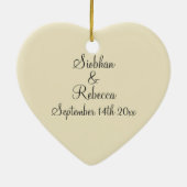 Teddy Bear Brides Wedding Keramisch Ornament (Achterkant)