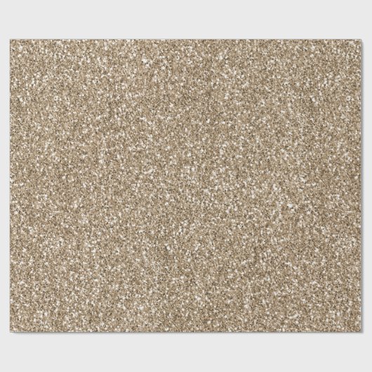 Teddy Bear Brown Glitter Cadeaupapier (Vlak)