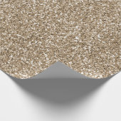Teddy Bear Brown Glitter Cadeaupapier (Hoek)
