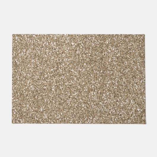 Teddy Bear Brown Glitter      Deurmat (Voorkant)