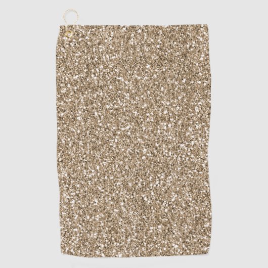 Teddy Bear Brown Glitter      Golfhanddoek (Voorkant)