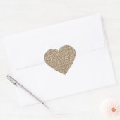 Teddy Bear Brown Glitter Hart Sticker (Envelop)