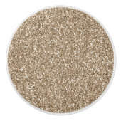 Teddy Bear Brown Glitter       Keramische Knop (Voorkant)