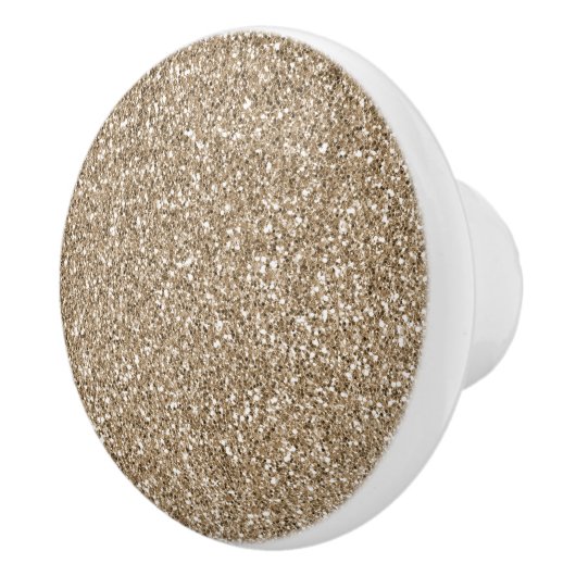 Teddy Bear Brown Glitter       Keramische Knop (Rechts)