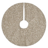 Teddy Bear Brown Glitter        Kerstboom Rok (Voorkant)