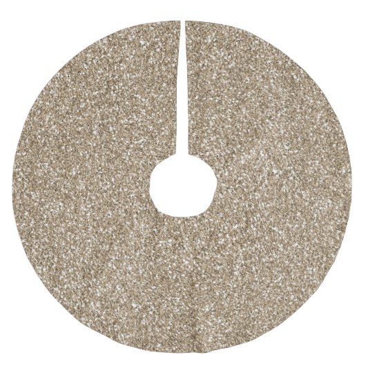 Teddy Bear Brown Glitter        Kerstboom Rok (Voorkant)