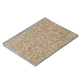 Teddy Bear Brown Glitter Notitieboek (Linkerzijde)