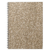 Teddy Bear Brown Glitter Notitieboek (Voorkant)
