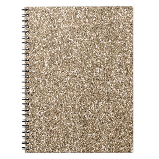 Teddy Bear Brown Glitter Notitieboek (Voorkant)