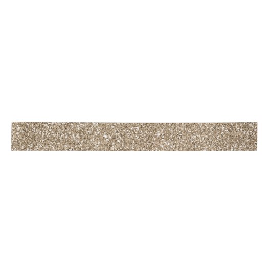 Teddy Bear Brown Glitter    Satijnen Lint (Voorkant)