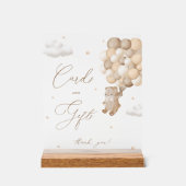 Teddy Bear Bruin Baby shower Kaarten & geschenken Acryl Bord (Voorkant)