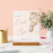 Teddy Bear Bruin Baby shower Kaarten & geschenken Acryl Bord (Huwelijk)