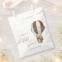 Teddy Bear, Bruine Hete Luchtballon, Baby shower
