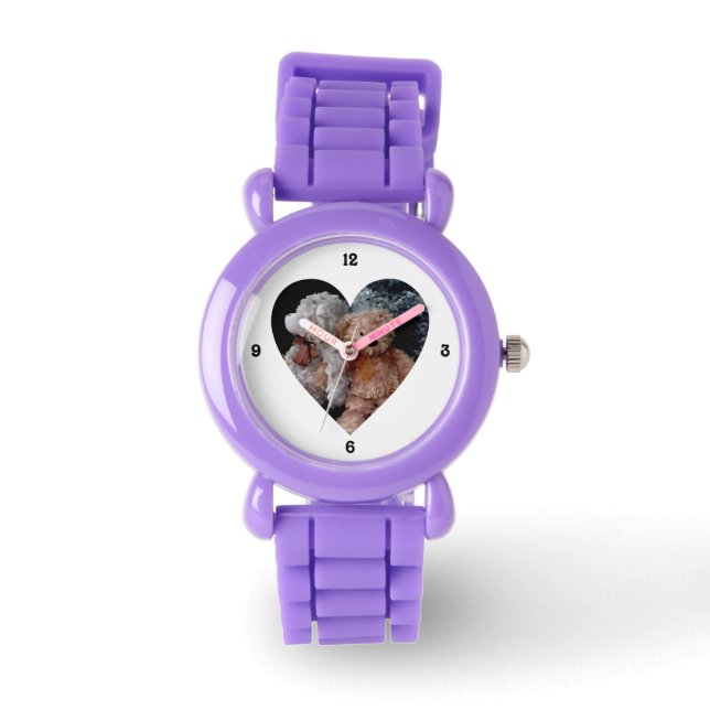 Teddy Bear Buddies Heart Horloge (Voorkant)