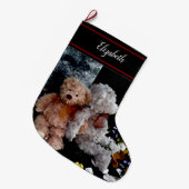 Teddy Bear Buddies Large Kerstmis Stocking Grote Kerstsok (Voorkant (Hangend))