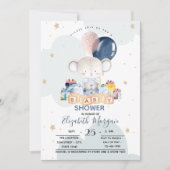 Teddy Bear Cadeaus Clouds Baby shower Kaart (Voorkant)