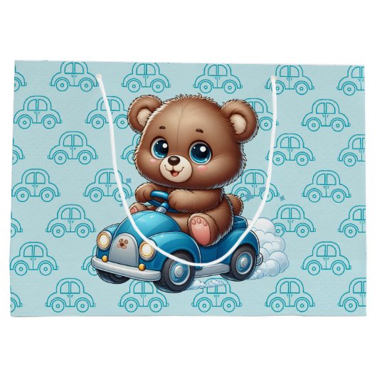 Teddy Bear Cars Groot Cadeauzakje (Achterkant)
