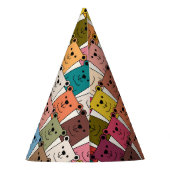 Teddy Bear Cartoon Feesthoedjes (Achterkant)