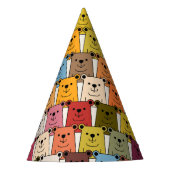 Teddy Bear Cartoon Feesthoedjes (Voorkant)