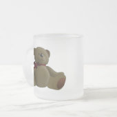 Teddy Bear Cartoon Matglas Koffiemok (Voorkant links)