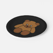 Teddy Bear Cartoon Paper Borden Papieren Bordje (Gekanteld)