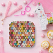 Teddy Bear Cartoon Papieren Bordje (Feest)