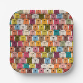 Teddy Bear Cartoon Papieren Bordje (Voorkant)