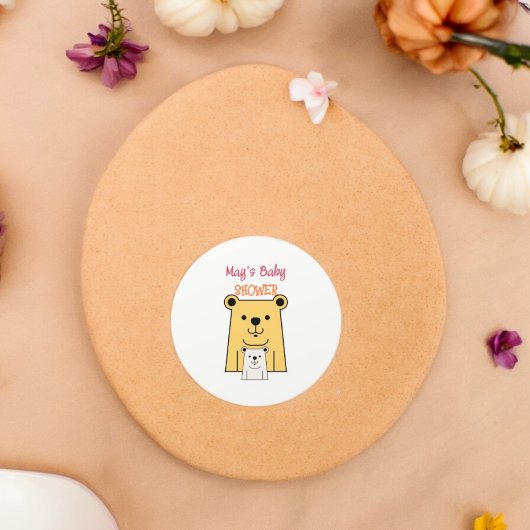 Teddy Bear Cartoon Ronde Sticker