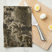 Teddy Bear Cholla Cactus Desert Plant Theedoek (Quarter Fold)