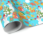 Teddy Bear Christmas: Kind-vriendelijk. Cadeaupapier (Rol Hoek)