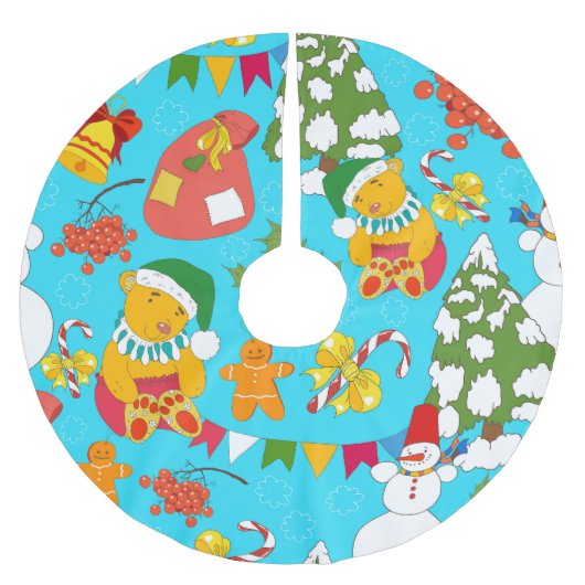 Teddy Bear Christmas: Kind-vriendelijk. Kerstboom Rok (Voorkant)
