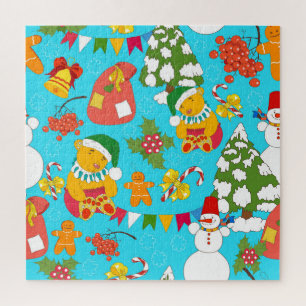 Teddy Bear Christmas: Kind-vriendelijk. Legpuzzel