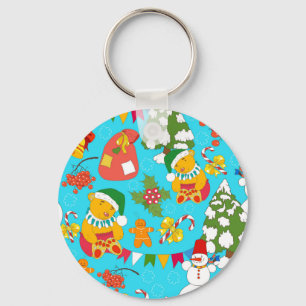 Teddy Bear Christmas: Kind-vriendelijk. Sleutelhanger