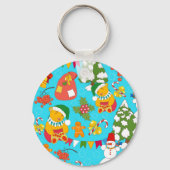 Teddy Bear Christmas: Kind-vriendelijk. Sleutelhanger (Achterkant)