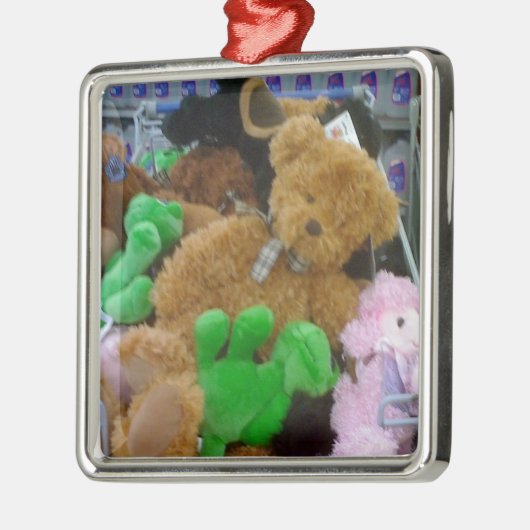 **TEDDY BEAR* CHRISTMAS ORNAMENT (Links)
