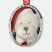 TEDDY BEAR CHRISTMAS ORNAMNET METALEN ORNAMENT (Links)