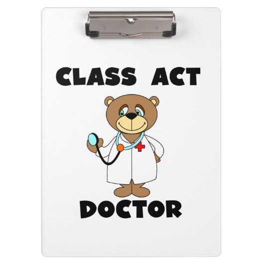 Teddy Bear Class Act Doctor Klembord (Voorkant)