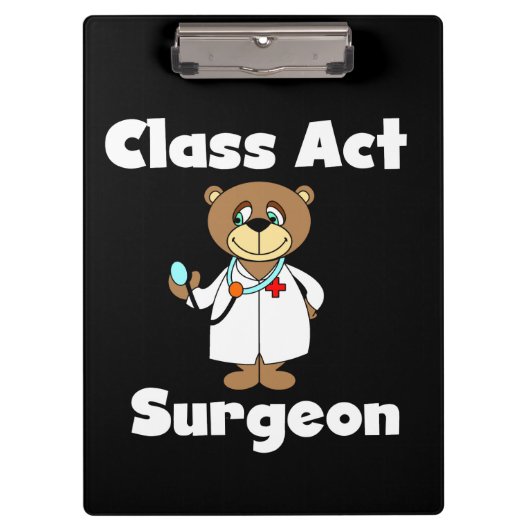 Teddy Bear Class Act Surgeon Klembord (Voorkant)