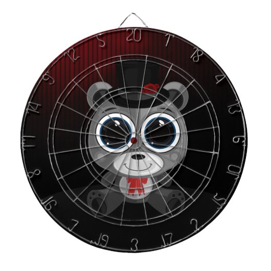 Teddy Bear - Classy Grey Dartbord (Voorkant)